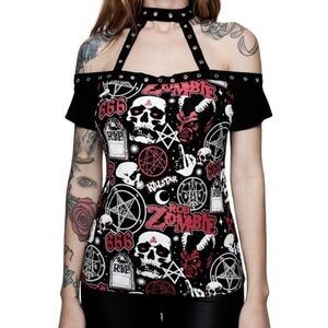 ‼️NWT‼️DISCONTINUED‼️KILLSTAR X Rob Zombie American Nightmare Top Large